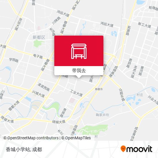 香城小学站地图