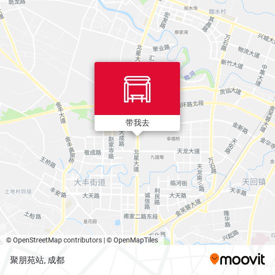 聚朋苑站地图
