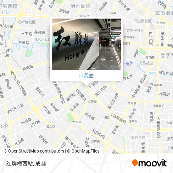 红牌楼西站地图