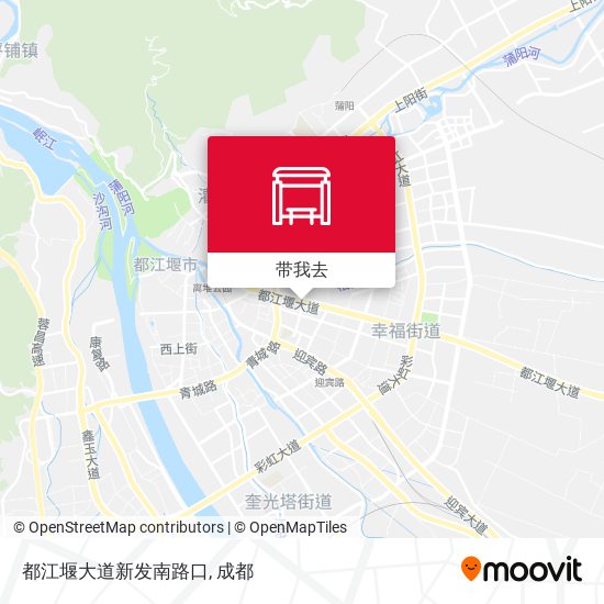 都江堰大道新发南路口地图