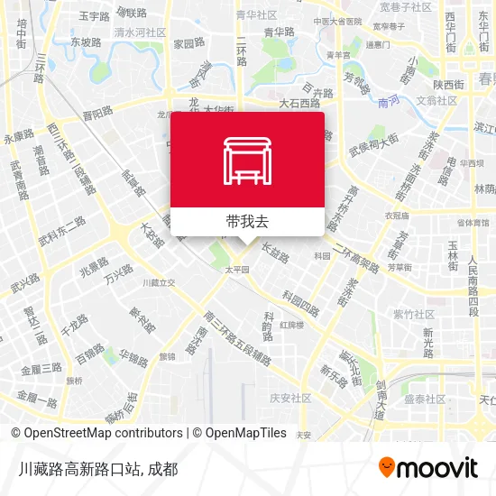 川藏路高新路口站地图