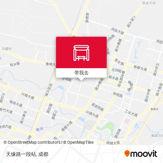 天缘路一段站地图