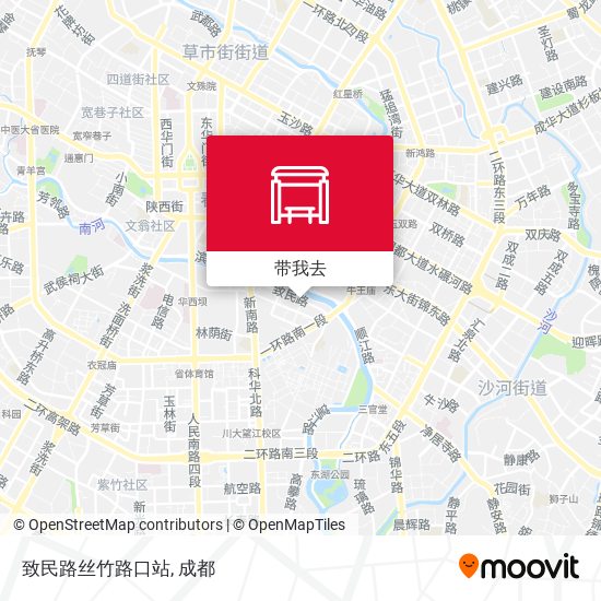 致民路丝竹路口站地图