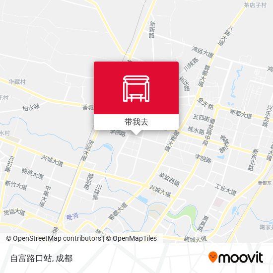 自富路口站地图