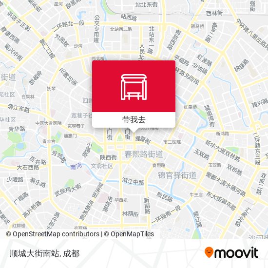 顺城大街南站地图