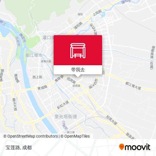 宝莲路地图