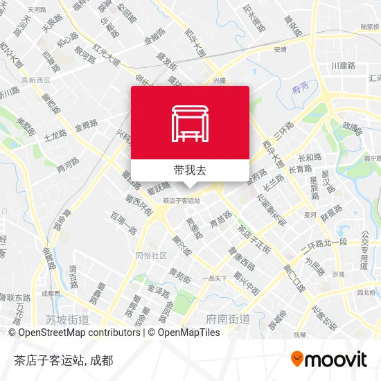 茶店子客运站地图