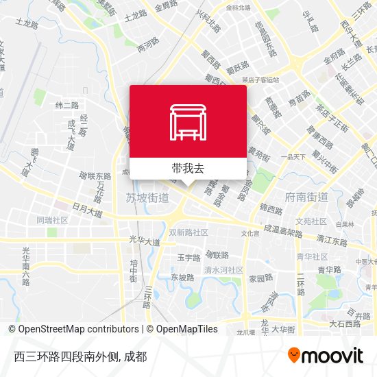 西三环路四段南外侧地图