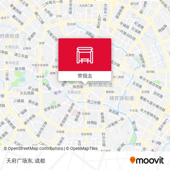 天府广场东地图