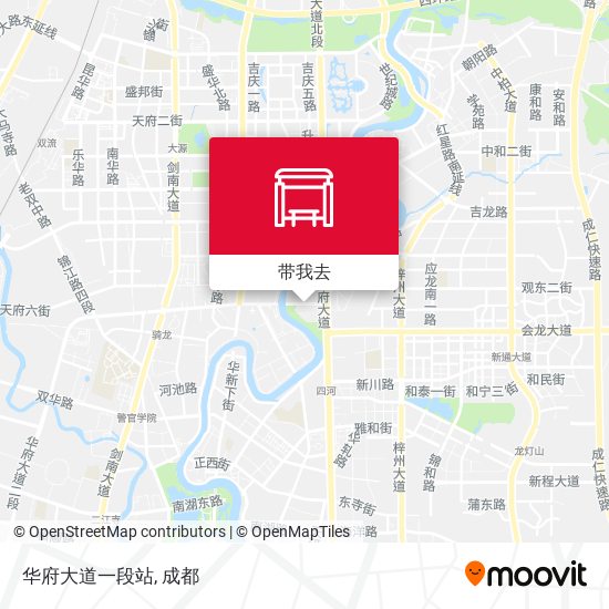 华府大道一段站地图