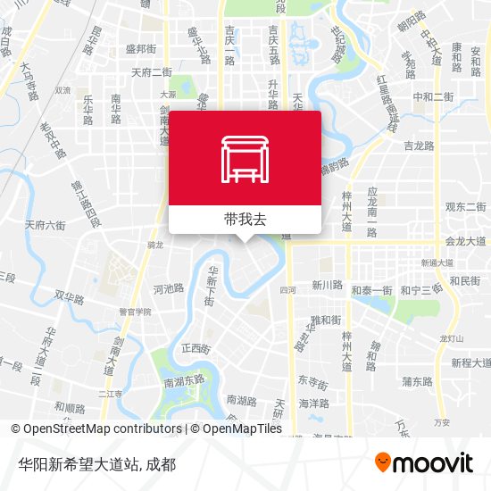华阳新希望大道站地图