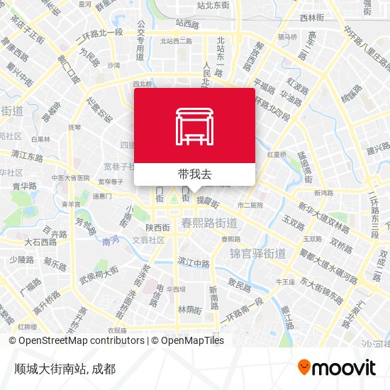顺城大街南站地图
