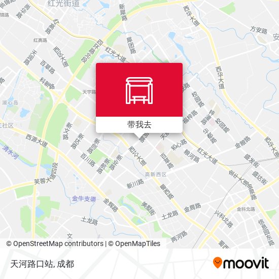 天河路口站地图