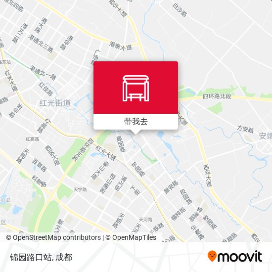 锦园路口站地图