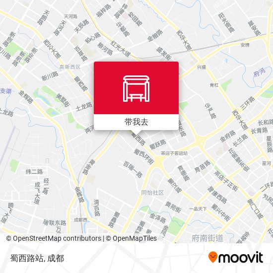 蜀西路站地图