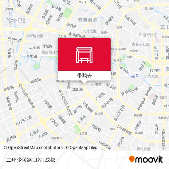 二环少陵路口站地图