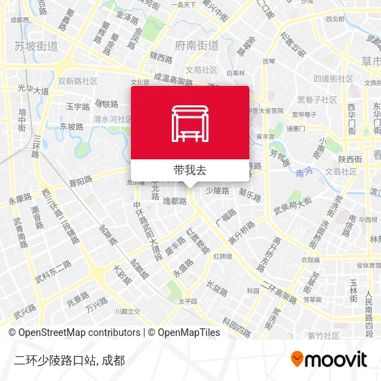 二环少陵路口站地图