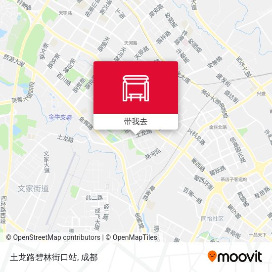 土龙路碧林街口站地图