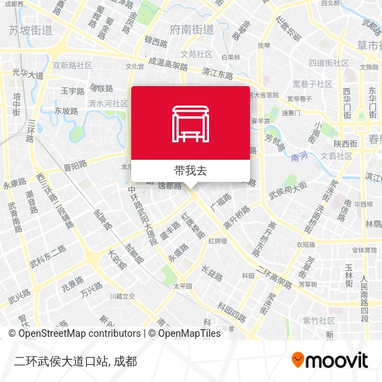 二环武侯大道口站地图