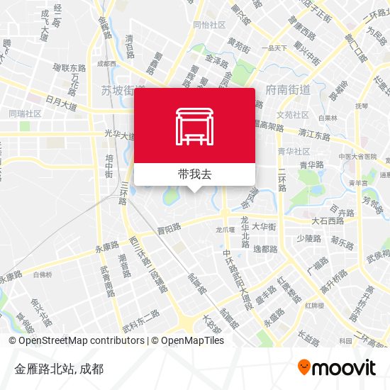 金雁路北站地图