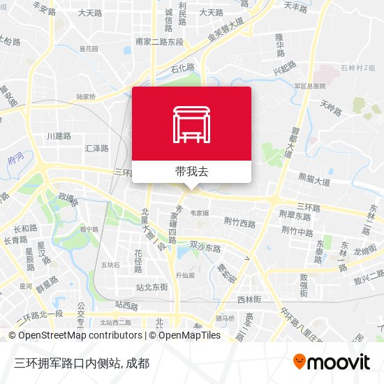 三环拥军路口内侧站地图