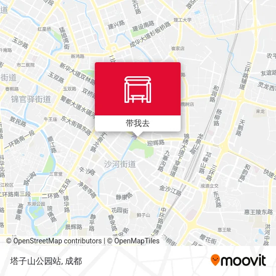 塔子山公园站地图