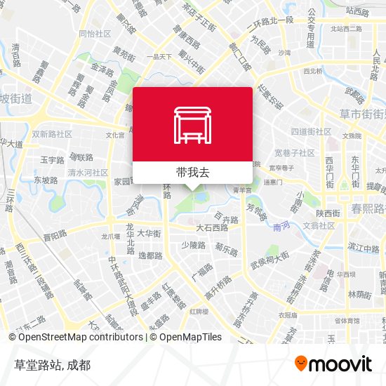 草堂路站地图