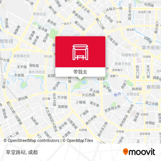 草堂路站地图