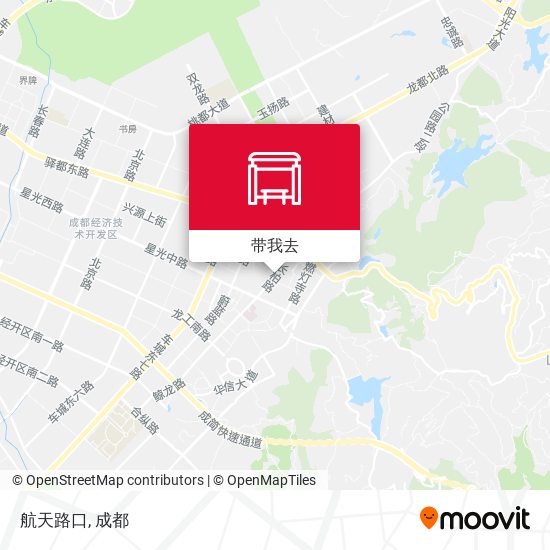 航天路口地图