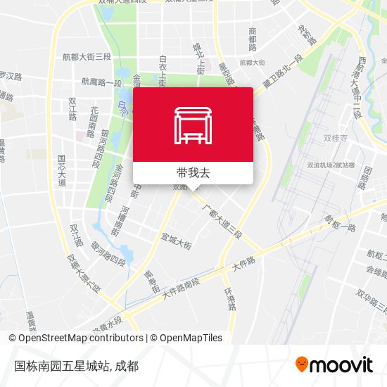 国栋南园五星城站地图