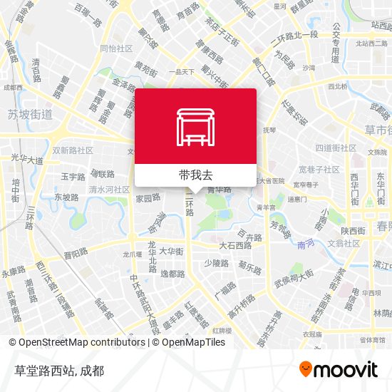 草堂路西站地图