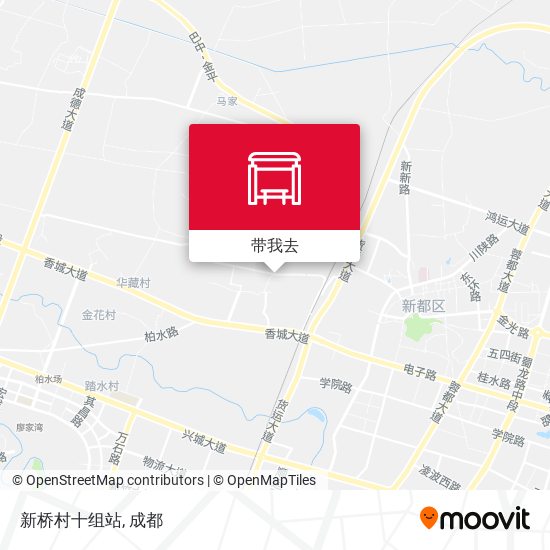 新桥村十组站地图