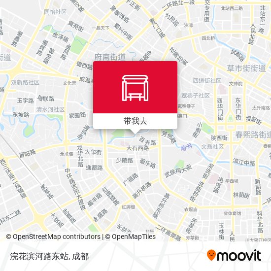 浣花滨河路东站地图