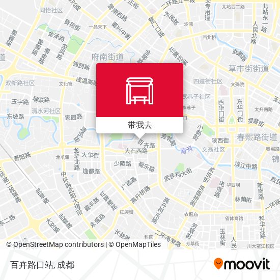 百卉路口站地图
