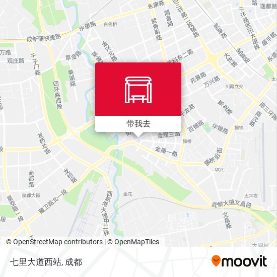 七里大道西站地图