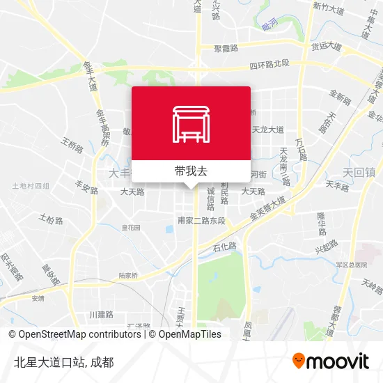 北星大道口站地图