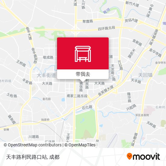 天丰路利民路口站地图