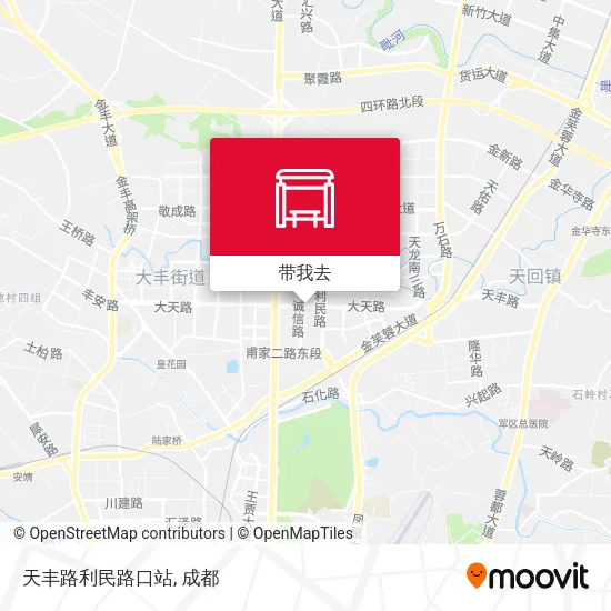 天丰路利民路口站地图