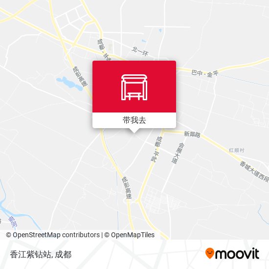 香江紫钻站地图