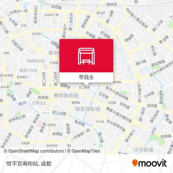 惜字宫南街站地图