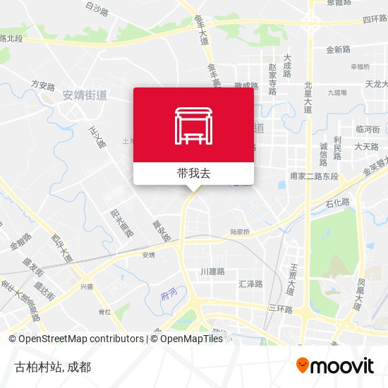 古柏村站地图