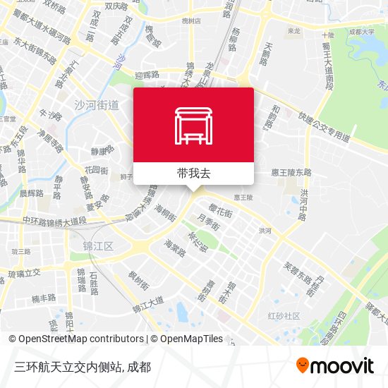 三环航天立交内侧站地图