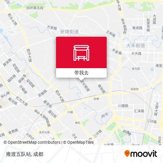 雍渡五队站地图