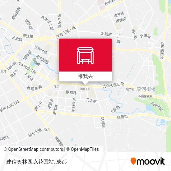 建信奥林匹克花园站地图