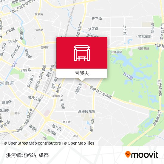 洪河镇北路站地图