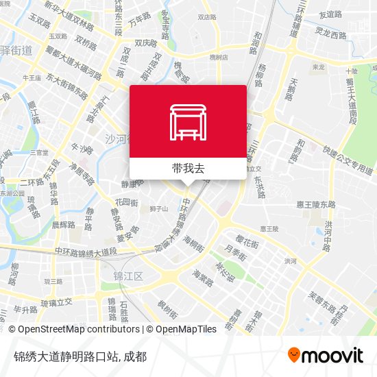 锦绣大道静明路口站地图