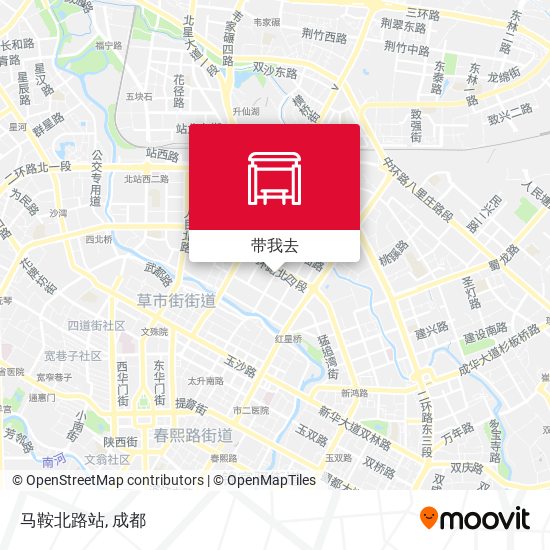 马鞍北路站地图