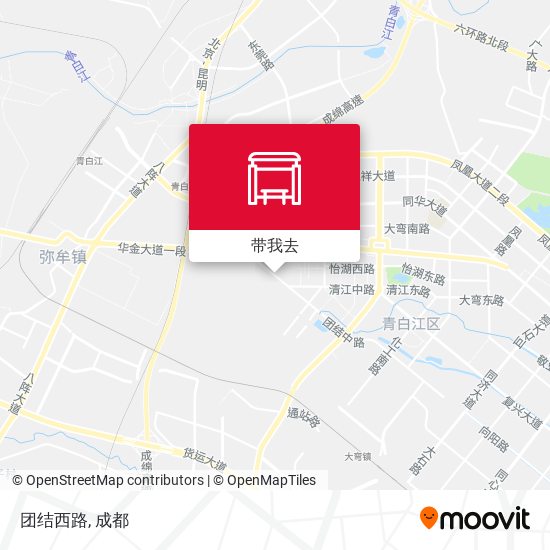 团结西路地图