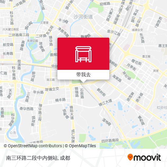 南三环路二段中内侧站地图
