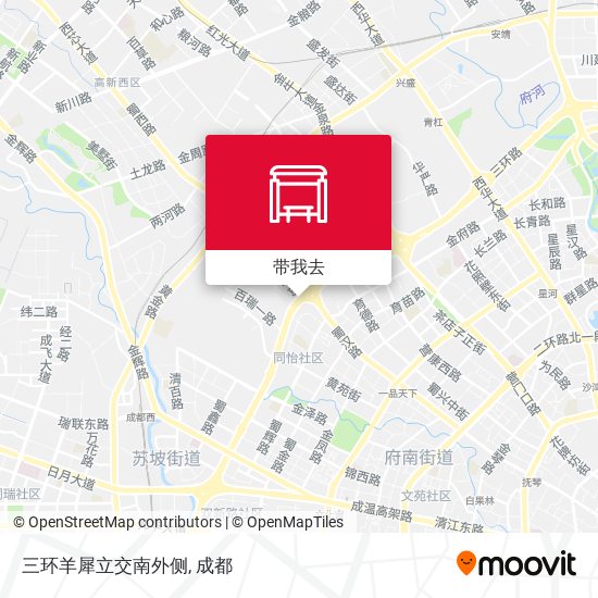 三环羊犀立交南外侧地图